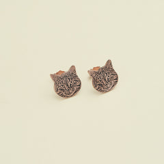 Custom Pet Portrait Studs Earrings