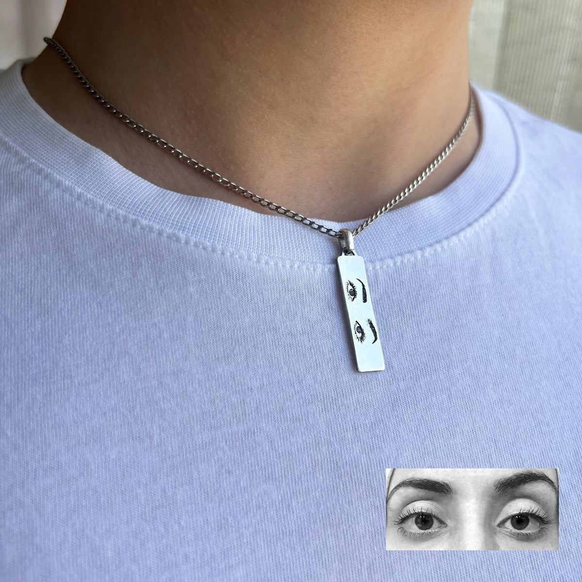 Custom Personalized Eye Necklace