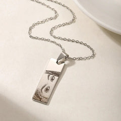 Custom Personalized Eye Necklace