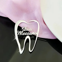 Customizable Cute Tooth-Shaped Brooch For Dentists