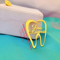 Customizable Cute Tooth-Shaped Brooch For Dentists