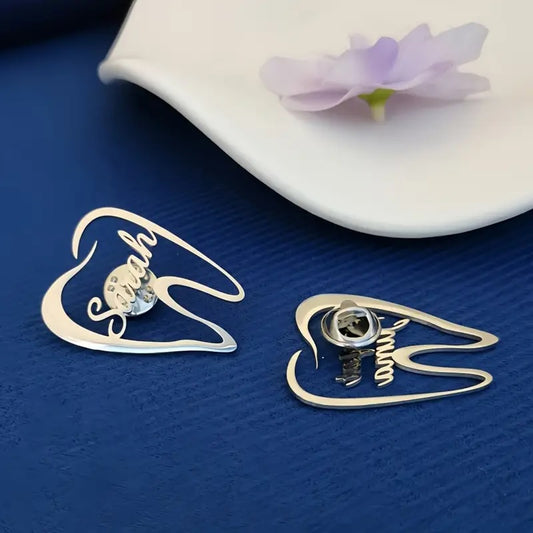 Customizable Cute Tooth-Shaped Brooch For Dentists