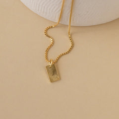 Customized Mini Fingerprint Tag Necklace