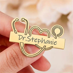 Doctor Nurse Name Badge Brooch Pin