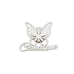 Elegant Custom Butterfly Brooch with English Name