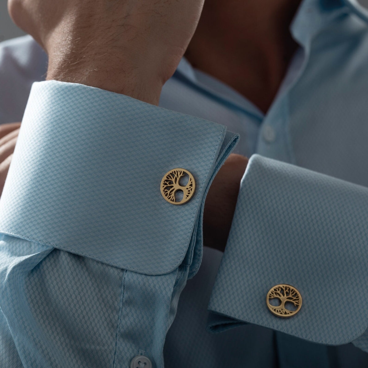 Elegant Gold Tree of Life Cufflinks
