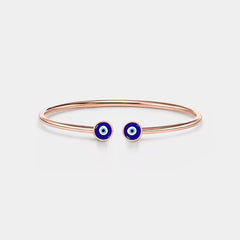 Evil Eye Nazar Bangle-Blue Eye Stacking Bracelet