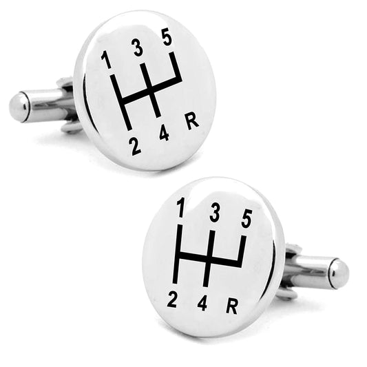 Personalized Gear Shifter Cufflinks for Men