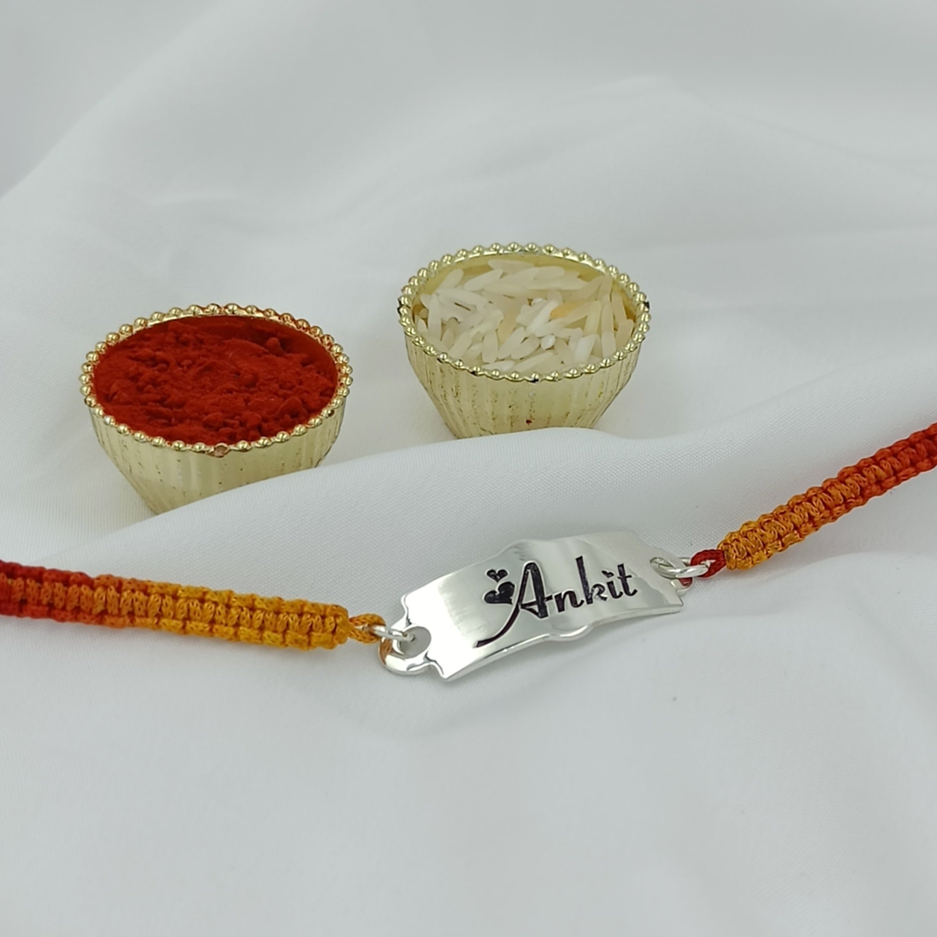 Personalized Name Engraved Rakhi For Brother – Jeluxa