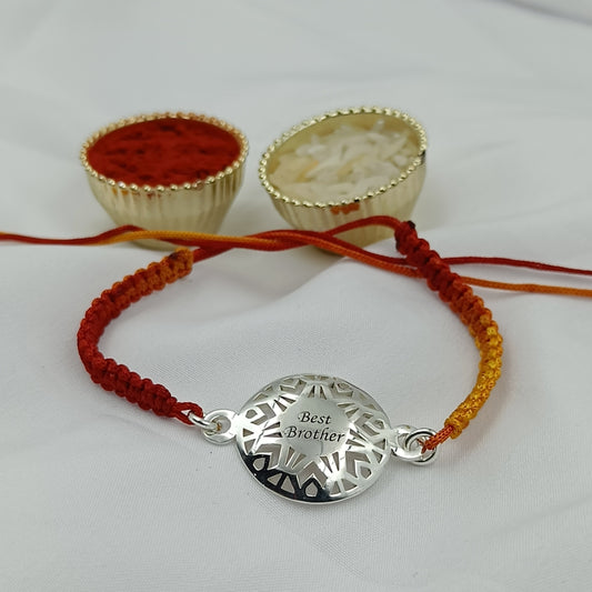 Best Brother Name Engraved Rakhi For Bhai