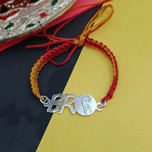 Bro Rakhi With Brother Photo Engraved