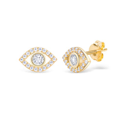 Evil Eye Stud Earrings