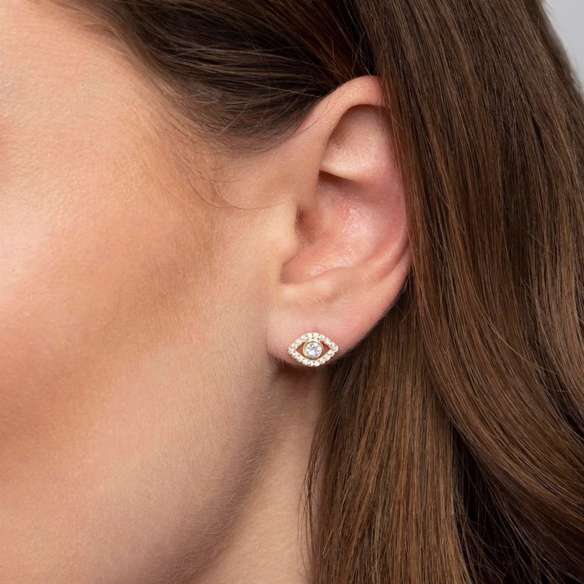 Evil Eye Stud Earrings