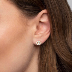 Evil Eye Stud Earrings