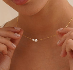 Minimalist Freshwater Pearl Necklace