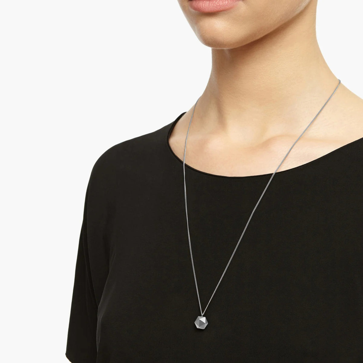 Minimalist Icosahedron Necklace For Unisex