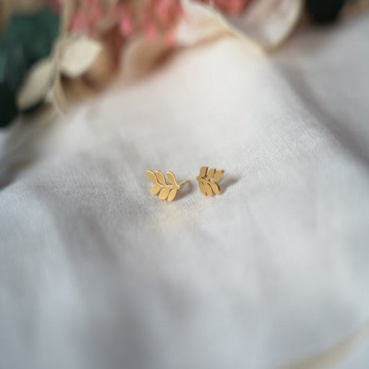 Minimalist Leaf Studs Earrings