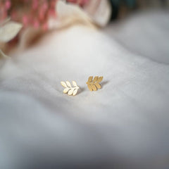 Minimalist Leaf Studs Earrings