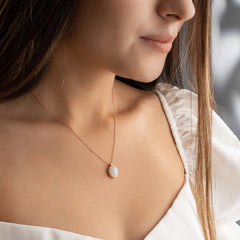 Natural Rainbow Moonstone Pendant Necklace