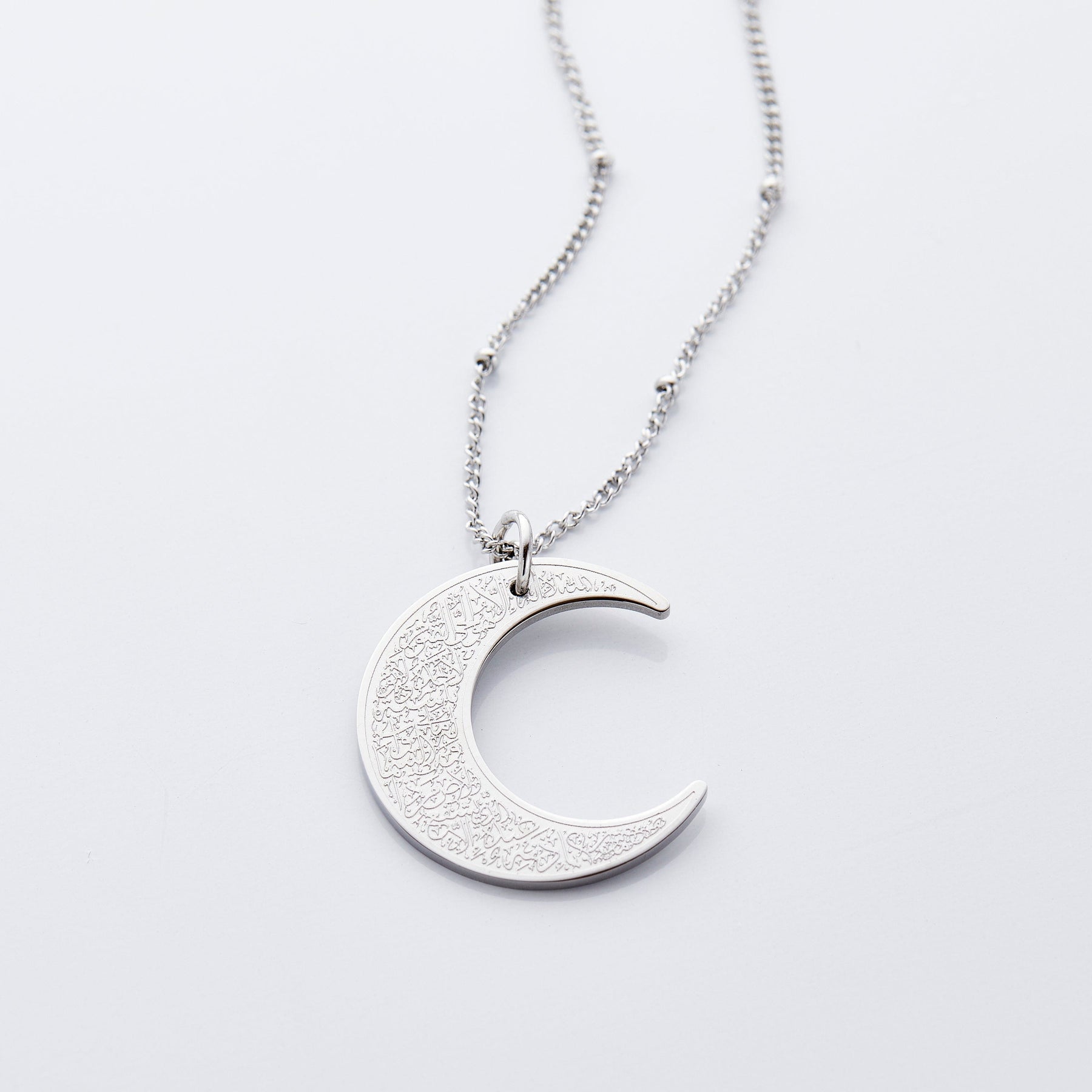 Ayatul Kursi Crescent Necklace - Jeluxa