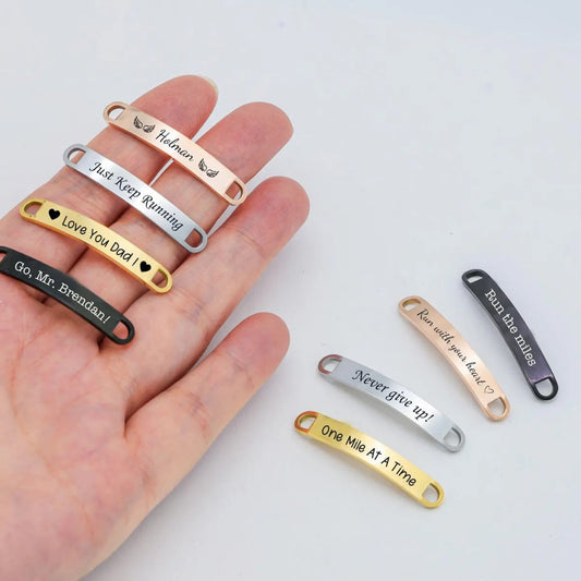 Motivational Sneaker Lace Tags – Just Keep Running
