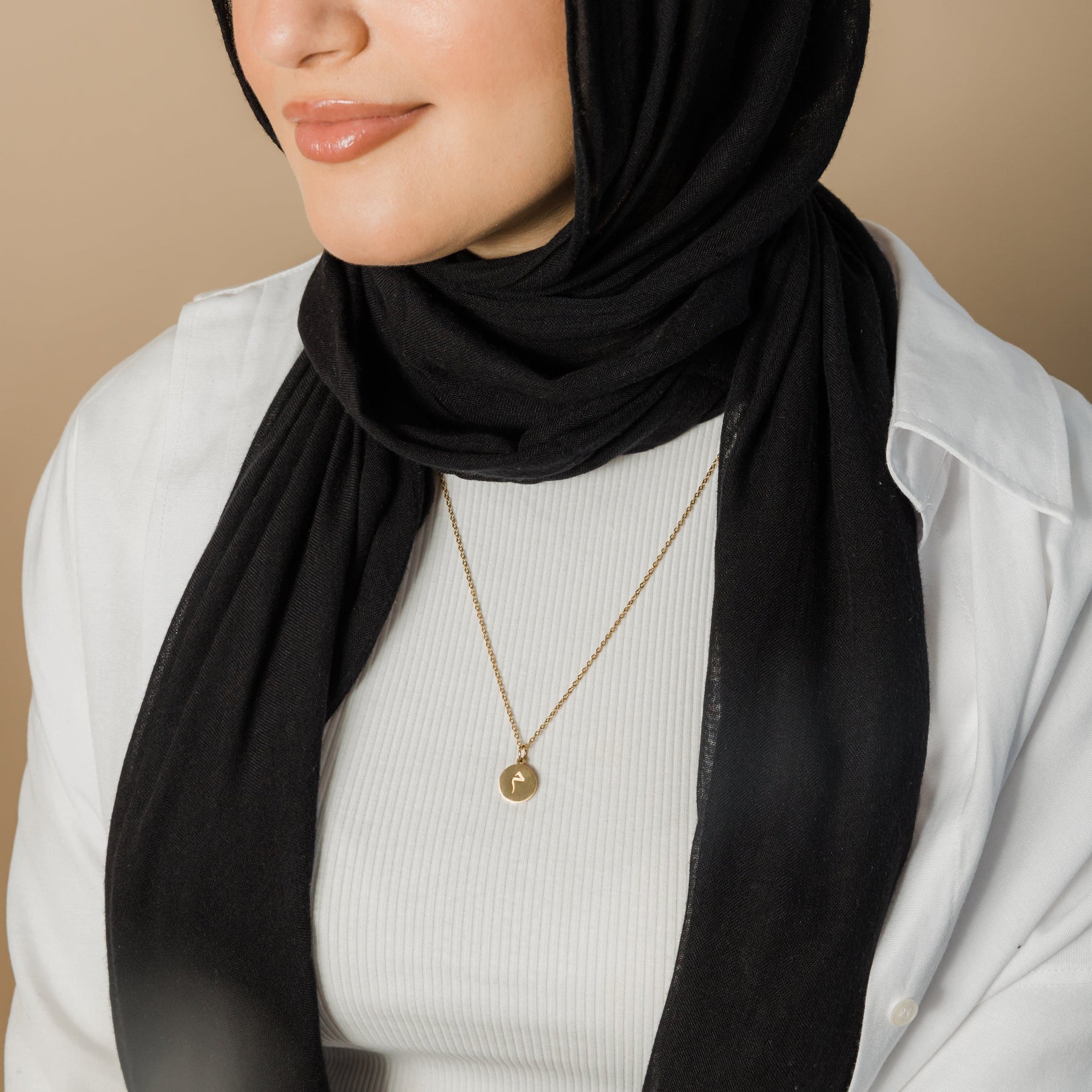 Personalised Arabic Letter Necklace - Jeluxa