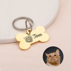 Personalized Bone Collar Tag For Your Love Pet