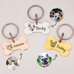 Personalized Bone Collar Tag For Your Love Pet