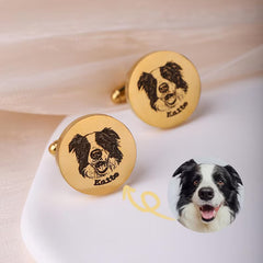 Personalization Pet Photo Cuff Links