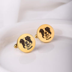 Personalization Pet Photo Cuff Links