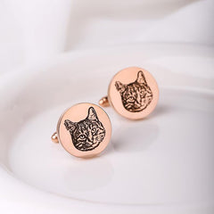 Personalization Pet Photo Cuff Links