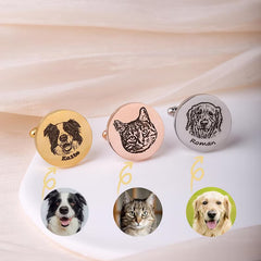 Personalization Pet Photo Cuff Links