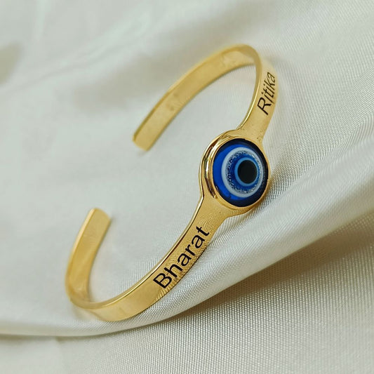 Personalize Evil Eye Bangle