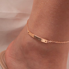 Personalized Custom Name Anklets