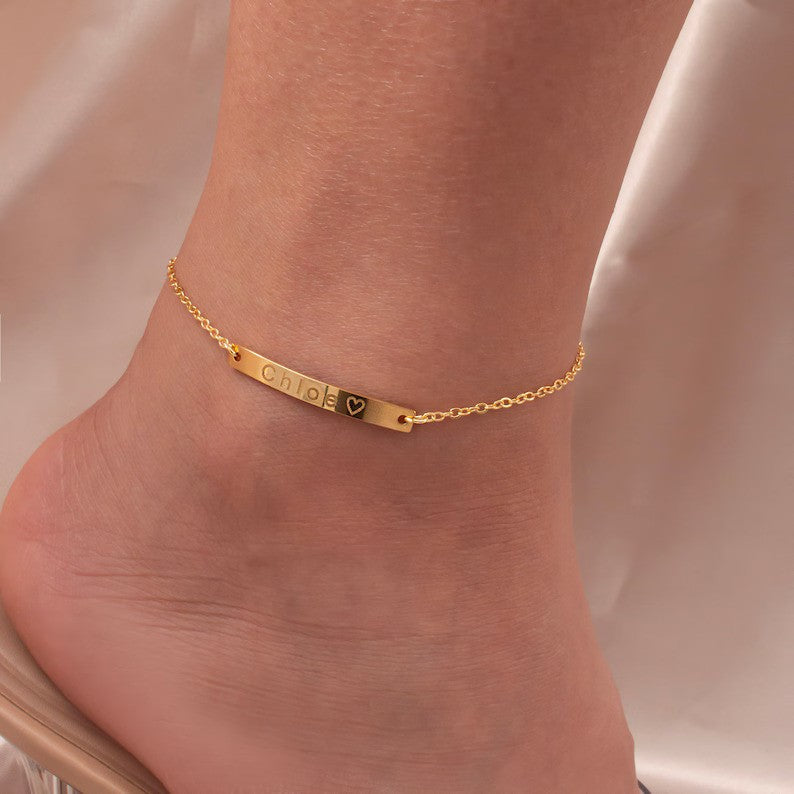 Personalized Custom Name Anklets