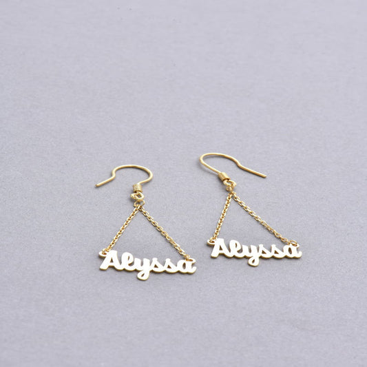 Personalized Dainty Custom Name Earrings