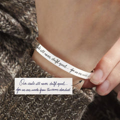 Personalized Engraved Handwriting Bracelet