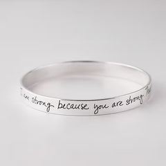 Personalized Engraved Handwriting Bracelet