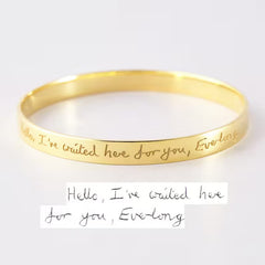 Personalized Engraved Handwriting Bracelet