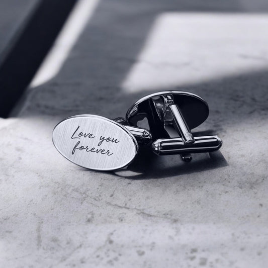 Personalized Engraved Handwriting Cufflinks For Wedding