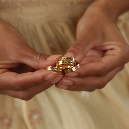 Personalized Engraved Message Ring