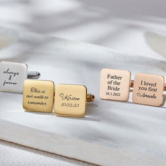 Personalized Engraving Square Cufflinks