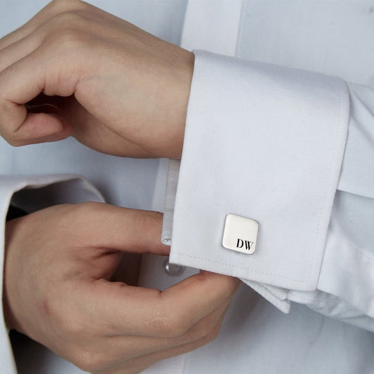 Personalized Engraving Square Cufflinks