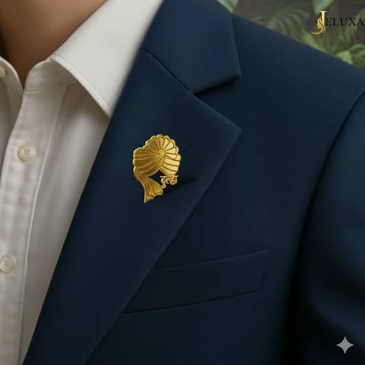 Personalized Groom-Dulha-Barati Wedding Brooch