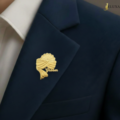 Personalized Groom-Dulha-Barati Wedding Brooch