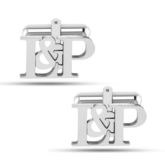 Personalized Initial Letters Groom Wedding Cufflinks