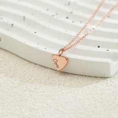 Personalized Multiple Name Hearts Necklace