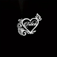 Personalized Name Designer Heart Brooch