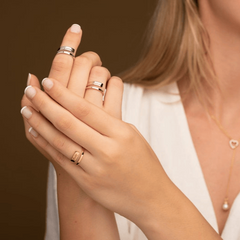 Personalized Name Stacking Dainty Ring