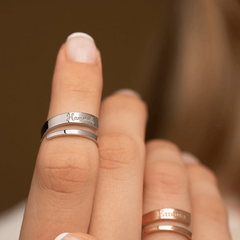 Personalized Name Stacking Dainty Ring